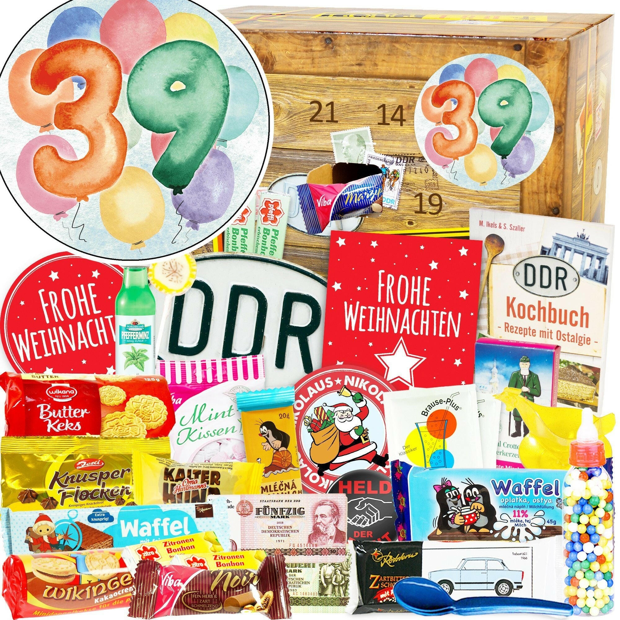 Zahl 39 - Adventskalender DDR - Ossiladen I Ostprodukte Versand