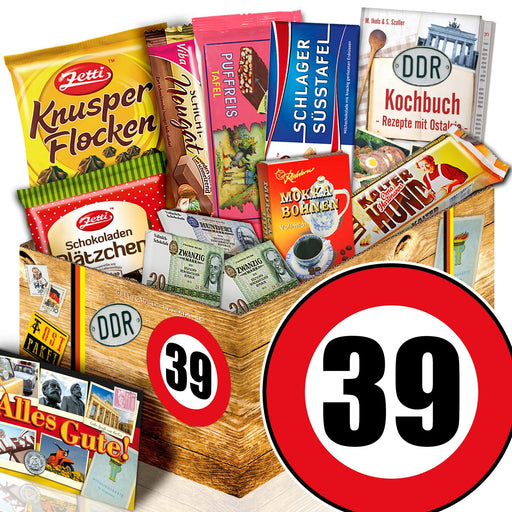 Zahl 39 - Geschenkset Ostpaket "Schokoladenbox M" - Ossiladen I Ostprodukte Versand