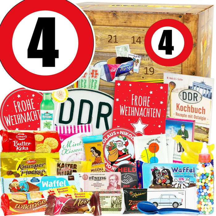 Zahl 4 - DDR Adventskalender - Ossiladen I Ostprodukte Versand