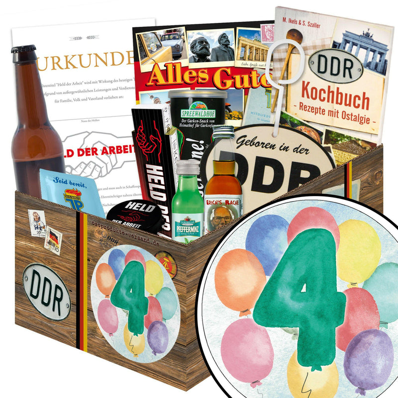 Zahl 4 - Geschenkset Ostpaket "Männer Box" - Ossiladen I Ostprodukte Versand