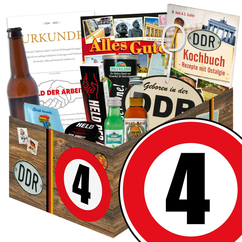 Zahl 4 - Geschenkset Ostpaket "Männer Box" - Ossiladen I Ostprodukte Versand