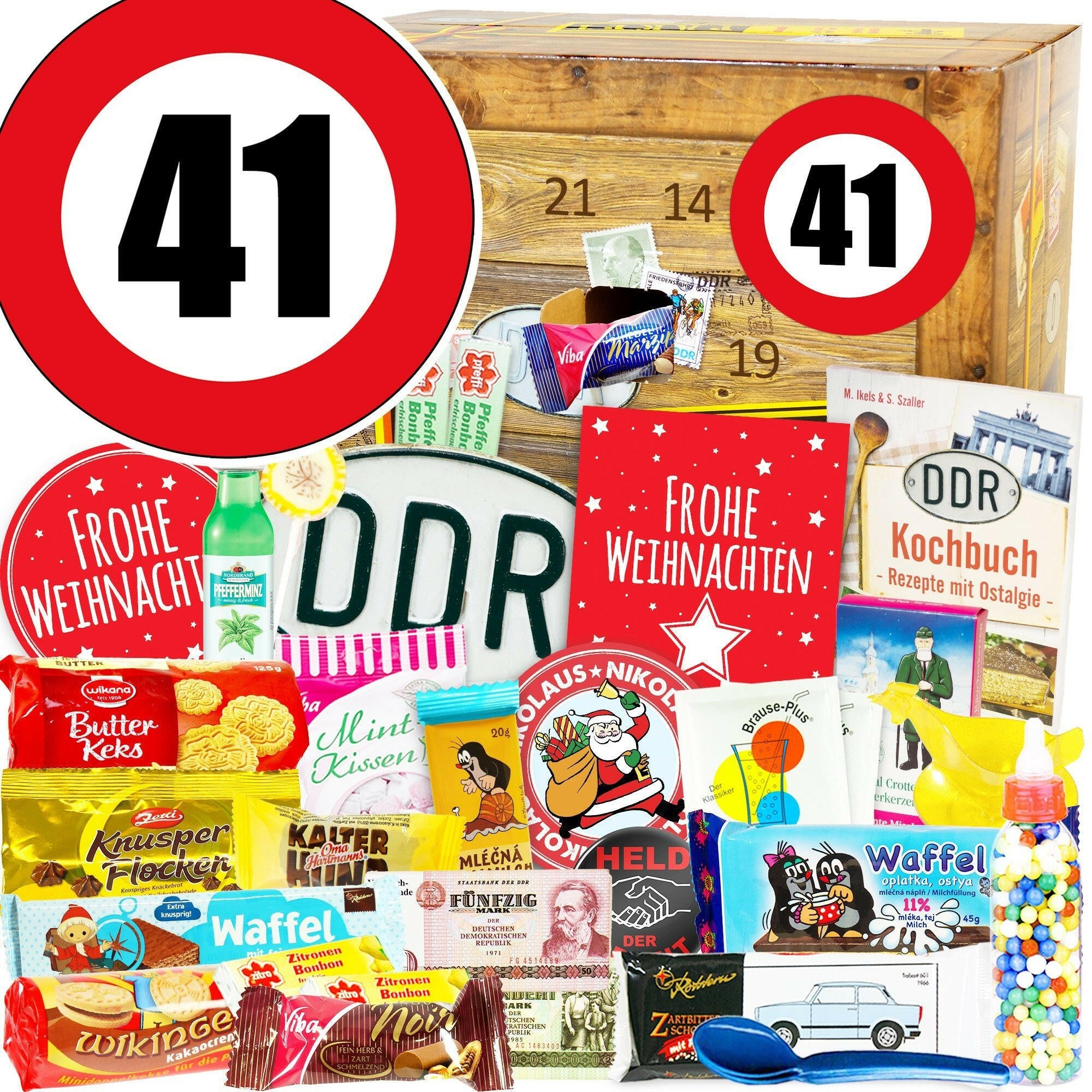 Zahl 41 - DDR Adventskalender - Ossiladen I Ostprodukte Versand
