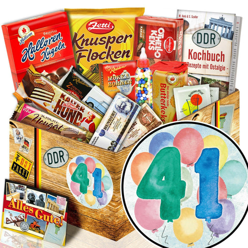Zahl 41 - Süßigkeiten Set DDR L - Ossiladen I Ostprodukte Versand