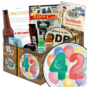 Zahl 42 - Geschenkset Ostpaket "Männer Box" - Ossiladen I Ostprodukte Versand