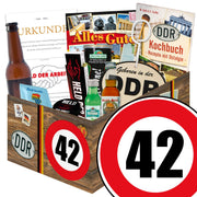 Zahl 42 - Geschenkset Ostpaket "Männer Box" - Ossiladen I Ostprodukte Versand