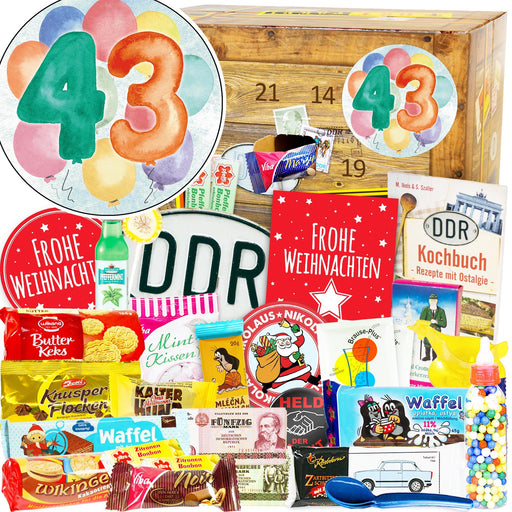 Zahl 43 - Adventskalender DDR - Ossiladen I Ostprodukte Versand