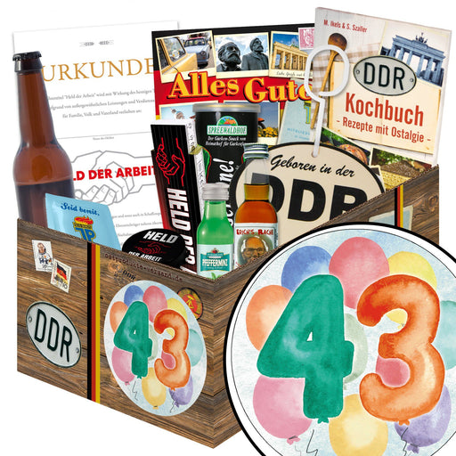 Zahl 43 - Geschenkset Ostpaket "Männer Box" - Ossiladen I Ostprodukte Versand