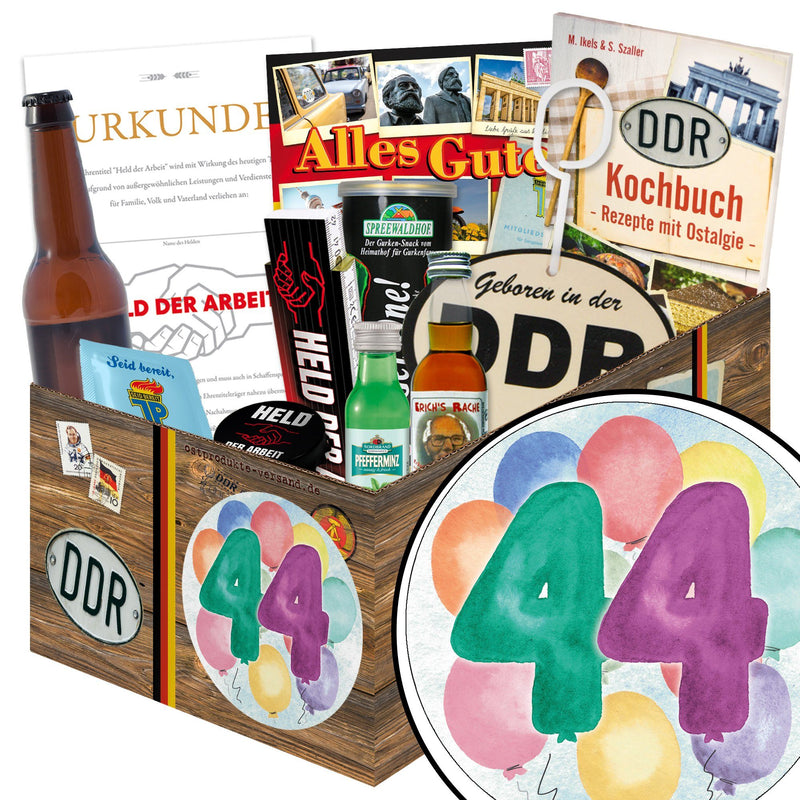 Zahl 44 - Geschenkset Ostpaket "Männer Box" - Ossiladen I Ostprodukte Versand