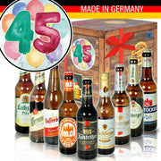 Zahl 45 - Geschenkbox "Ostbiere" 9er Set - Ossiladen I Ostprodukte Versand