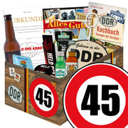 Zahl 45 - Geschenkset Ostpaket "Männer Box" - Ossiladen I Ostprodukte Versand