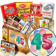 Zahl 45 - Süßigkeiten Set DDR L - Ossiladen I Ostprodukte Versand