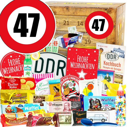 Zahl 47 - DDR Adventskalender - Ossiladen I Ostprodukte Versand