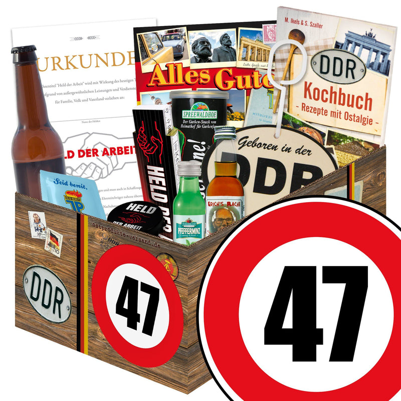 Zahl 47 - Geschenkset Ostpaket "Männer Box" - Ossiladen I Ostprodukte Versand