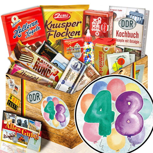 Zahl 48 - Süßigkeiten Set DDR L - Ossiladen I Ostprodukte Versand