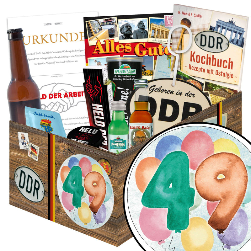 Zahl 49 - Geschenkset Ostpaket "Männer Box" - Ossiladen I Ostprodukte Versand