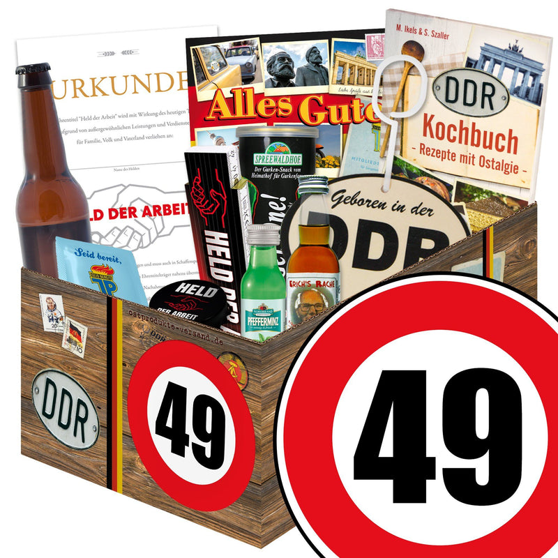 Zahl 49 - Geschenkset Ostpaket "Männer Box" - Ossiladen I Ostprodukte Versand