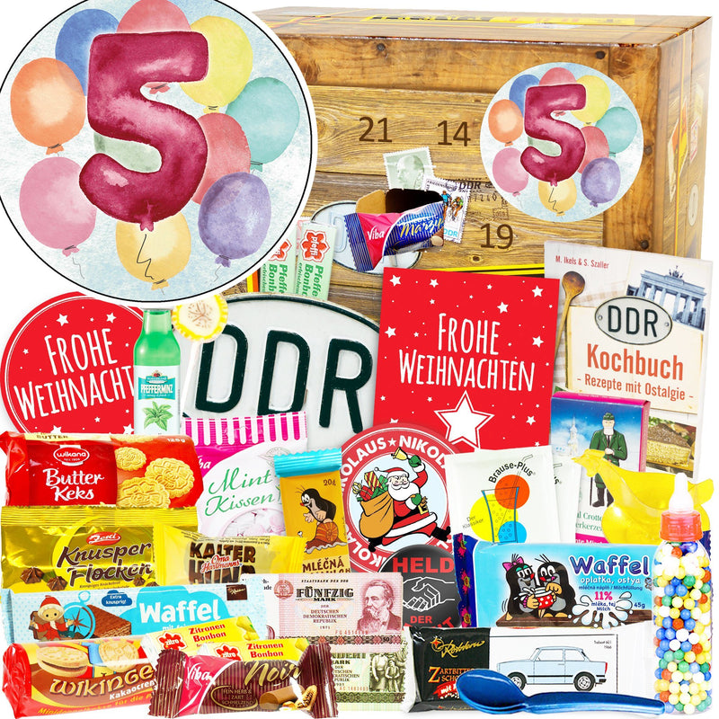 Zahl 5 - Adventskalender DDR - Ossiladen I Ostprodukte Versand