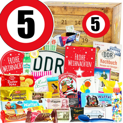 Zahl 5 - DDR Adventskalender - Ossiladen I Ostprodukte Versand
