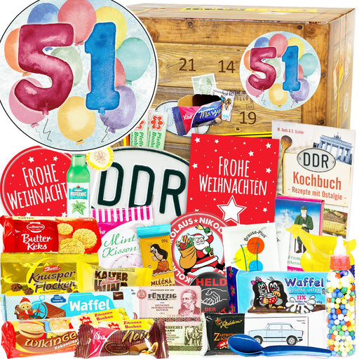 Zahl 51 - Adventskalender DDR - Ossiladen I Ostprodukte Versand