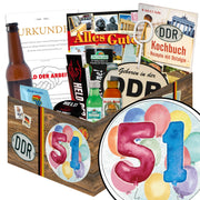 Zahl 51 - Geschenkset Ostpaket "Männer Box" - Ossiladen I Ostprodukte Versand