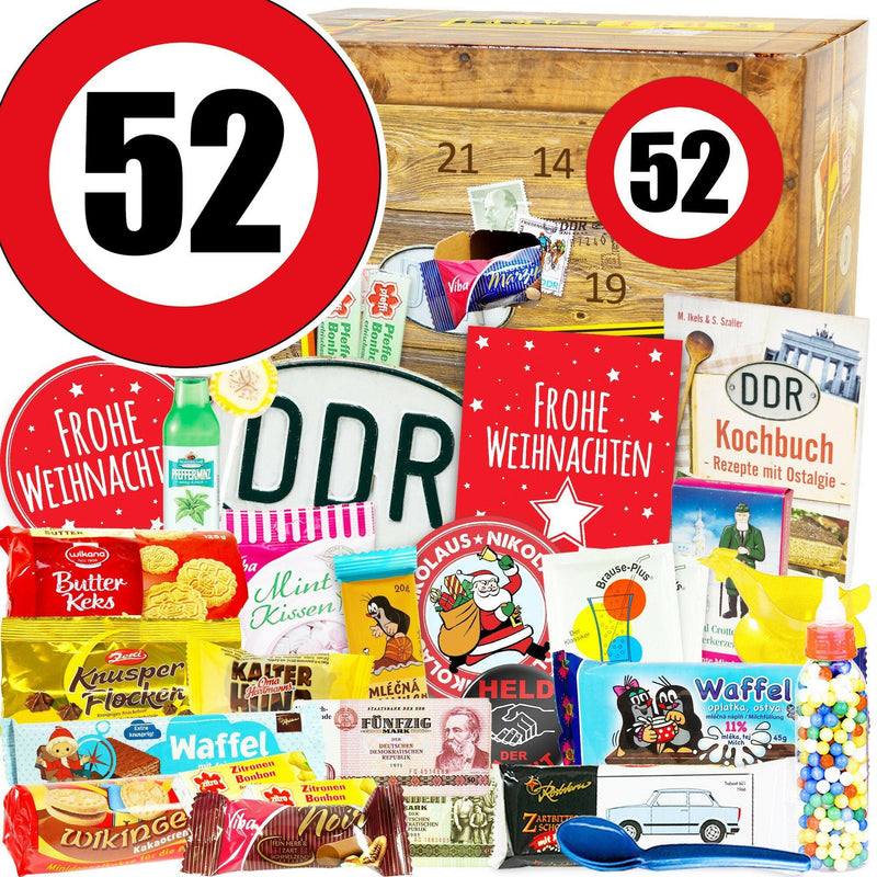 Zahl 52 - DDR Adventskalender - Ossiladen I Ostprodukte Versand