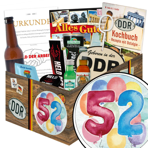 Zahl 52 - Geschenkset Ostpaket "Männer Box" - Ossiladen I Ostprodukte Versand