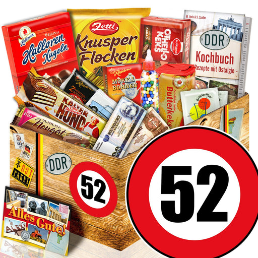 Zahl 52 - Süßigkeiten Set DDR L - Ossiladen I Ostprodukte Versand