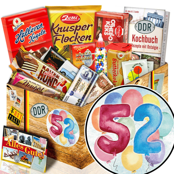 Zahl 52 - Süßigkeiten Set DDR L - Ossiladen I Ostprodukte Versand