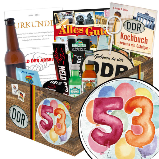 Zahl 53 - Geschenkset Ostpaket "Männer Box" - Ossiladen I Ostprodukte Versand