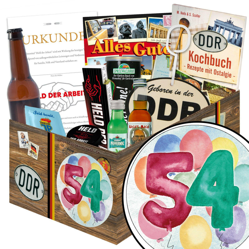 Zahl 54 - Geschenkset Ostpaket "Männer Box" - Ossiladen I Ostprodukte Versand
