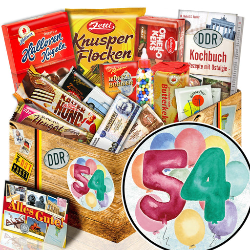 Zahl 54 - Süßigkeiten Set DDR L - Ossiladen I Ostprodukte Versand