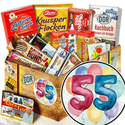 Zahl 55 - Süßigkeiten Set DDR L - Ossiladen I Ostprodukte Versand