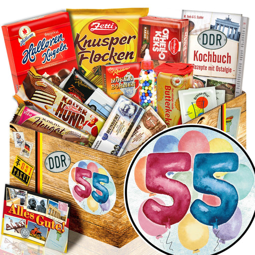 Zahl 55 - Süßigkeiten Set DDR L - Ossiladen I Ostprodukte Versand