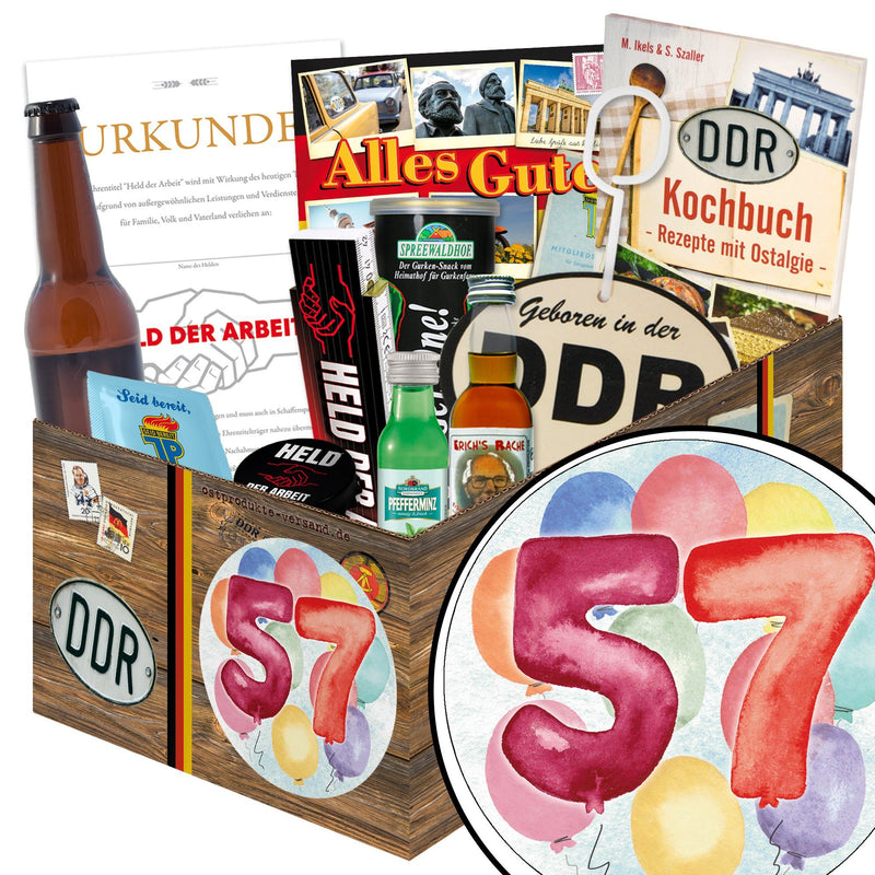 Zahl 57 - Geschenkset Ostpaket "Männer Box" - Ossiladen I Ostprodukte Versand