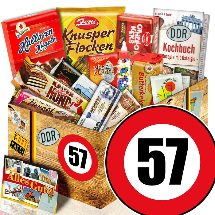 Zahl 57 - Süßigkeiten Set DDR L - Ossiladen I Ostprodukte Versand