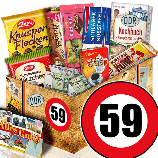 Zahl 59 - Geschenkset Ostpaket "Schokoladenbox M" - Ossiladen I Ostprodukte Versand
