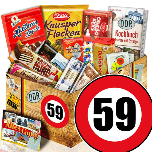Zahl 59 - Süßigkeiten Set DDR L - Ossiladen I Ostprodukte Versand