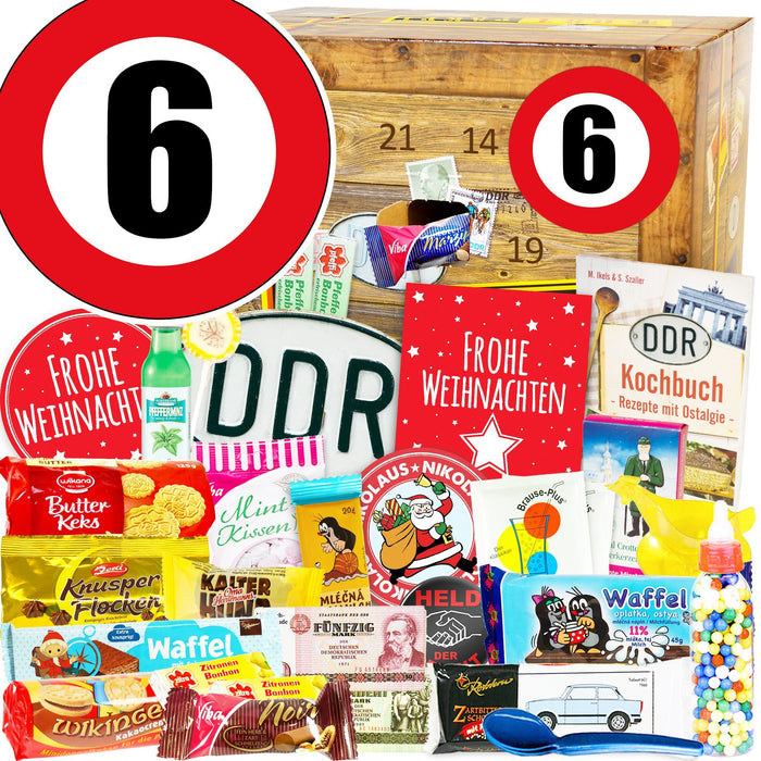 Zahl 6 - DDR Adventskalender - Ossiladen I Ostprodukte Versand