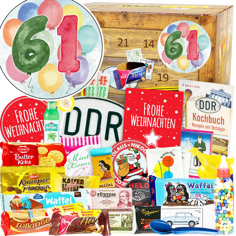 Zahl 61 - Adventskalender DDR - Ossiladen I Ostprodukte Versand