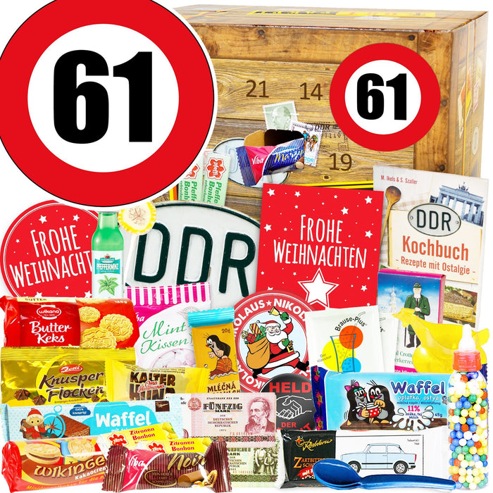 Zahl 61 - DDR Adventskalender - Ossiladen I Ostprodukte Versand