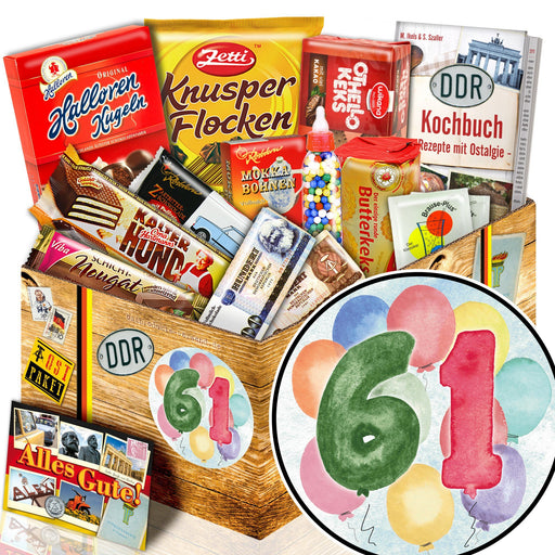 Zahl 61 - Süßigkeiten Set DDR L - Ossiladen I Ostprodukte Versand
