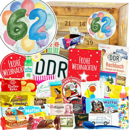 Zahl 62 - Adventskalender DDR - Ossiladen I Ostprodukte Versand