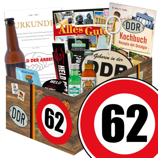 Zahl 62 - Geschenkset Ostpaket "Männer Box" - Ossiladen I Ostprodukte Versand