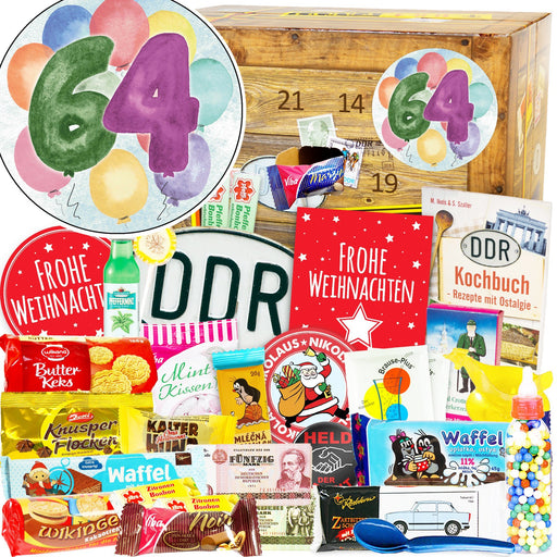 Zahl 64 - Adventskalender DDR - Ossiladen I Ostprodukte Versand