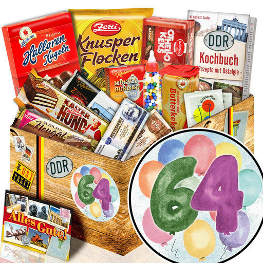 Zahl 64 - Süßigkeiten Set DDR L - Ossiladen I Ostprodukte Versand