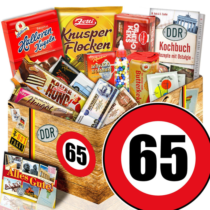 Zahl 65 - Süßigkeiten Set DDR L - Ossiladen I Ostprodukte Versand