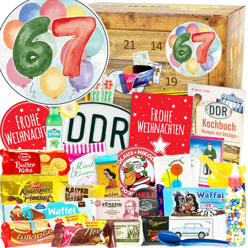 Zahl 67 - Adventskalender DDR - Ossiladen I Ostprodukte Versand