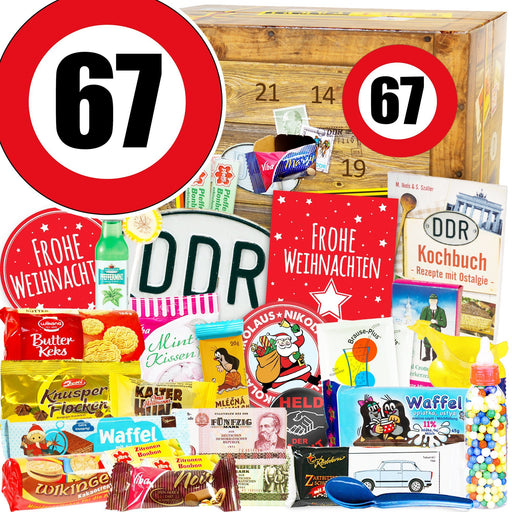 Zahl 67 - DDR Adventskalender - Ossiladen I Ostprodukte Versand