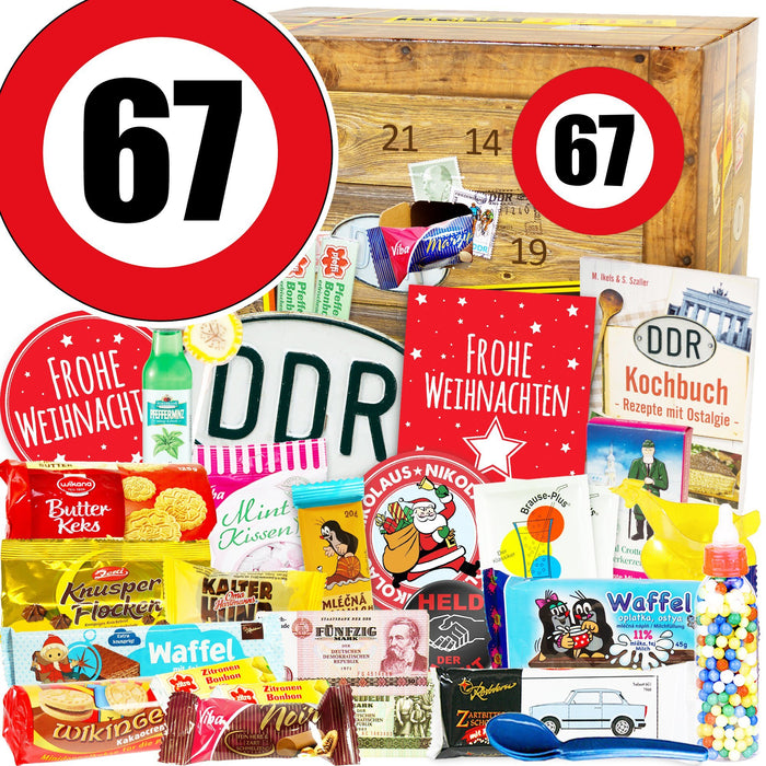 Zahl 67 - DDR Adventskalender - Ossiladen I Ostprodukte Versand