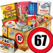 Zahl 67 - Geschenkset Ostpaket "Schokoladenbox M" - Ossiladen I Ostprodukte Versand